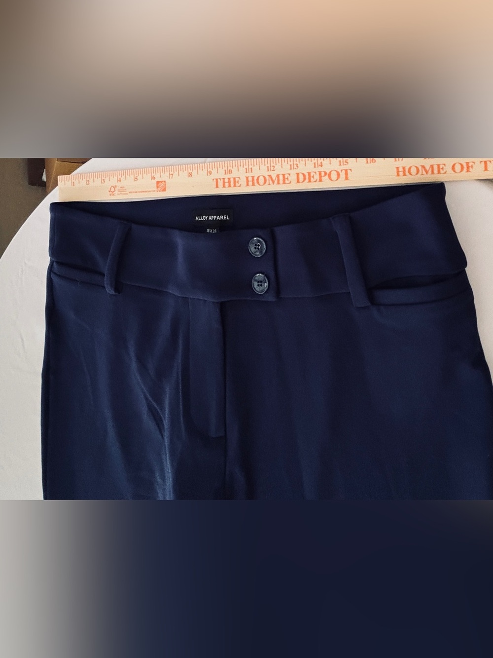 ALLOY APPARREL Staton Tall Flare Blue Pants Women’s 18 Long 18x35 Style #179894 - Picture 9 of 11